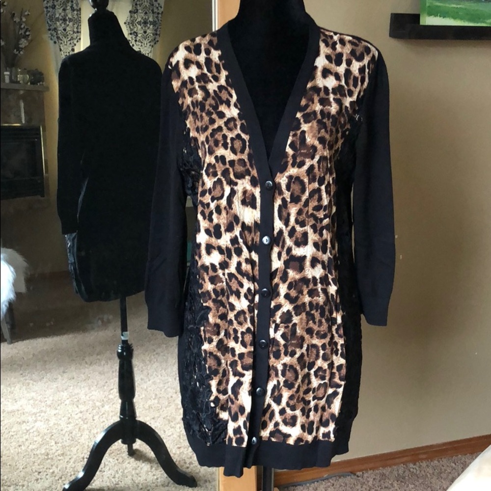 Woven Animal Peyton Cardigan